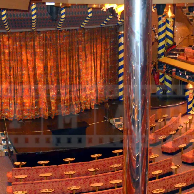 Beautiful main theater with plenty of seating options at Carnival Liberty
