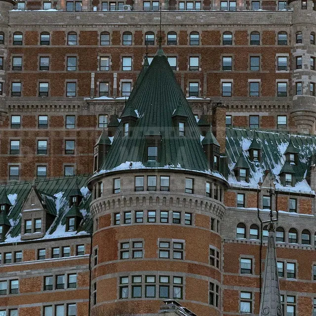 Chateau Frontenac famous hotel in Quebec City Canada