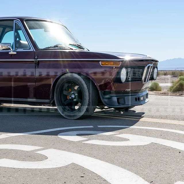Classic BMW 2002 and route 66