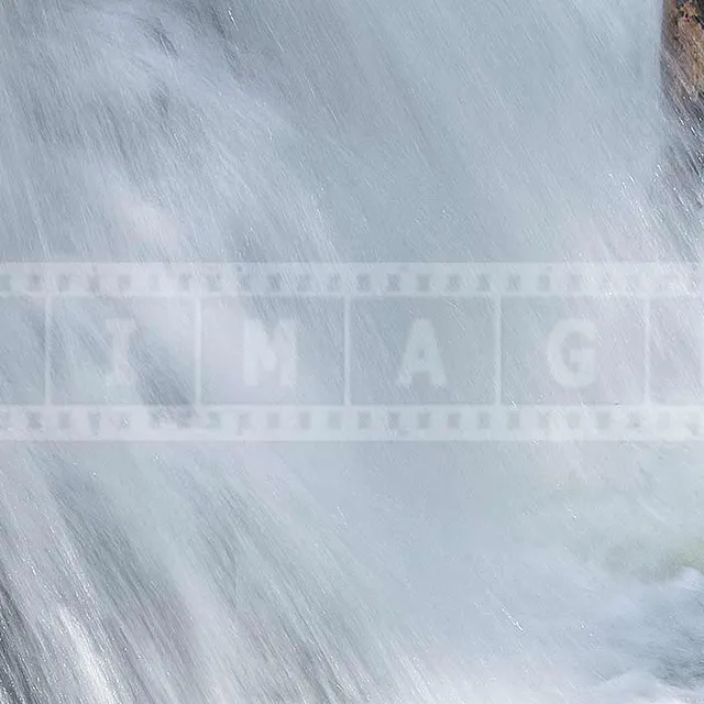 Water falling at Dawson brook falls in Nova Scotia