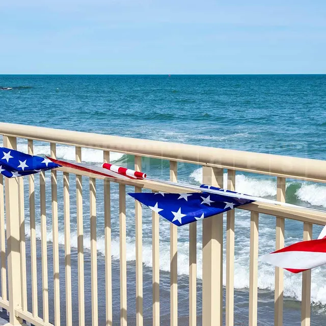 Beautiful view of the ocean from the Garden Pier in Atlantic City