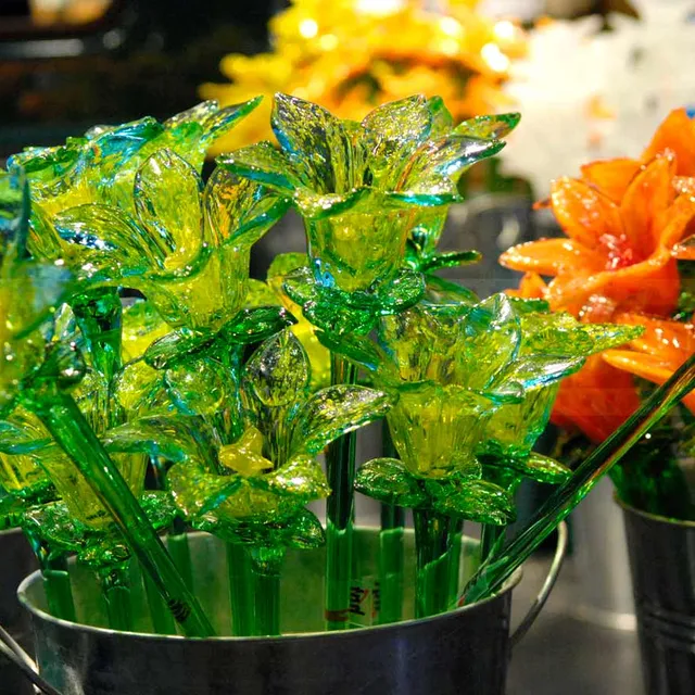 Glass flowers at Corning museum