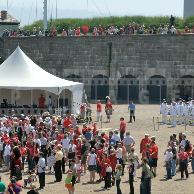 Canada day festivities at Halifax Citadel