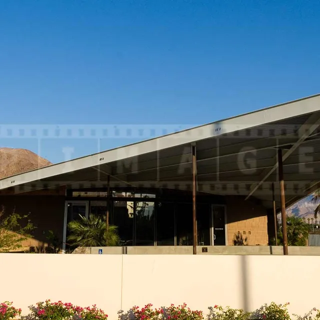 roof line of Palm Springs visitor centre by Albert Frey
