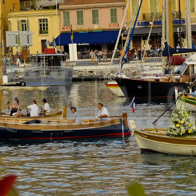 Boat Parade during Port of Nice festival in Cote d'Azur, France