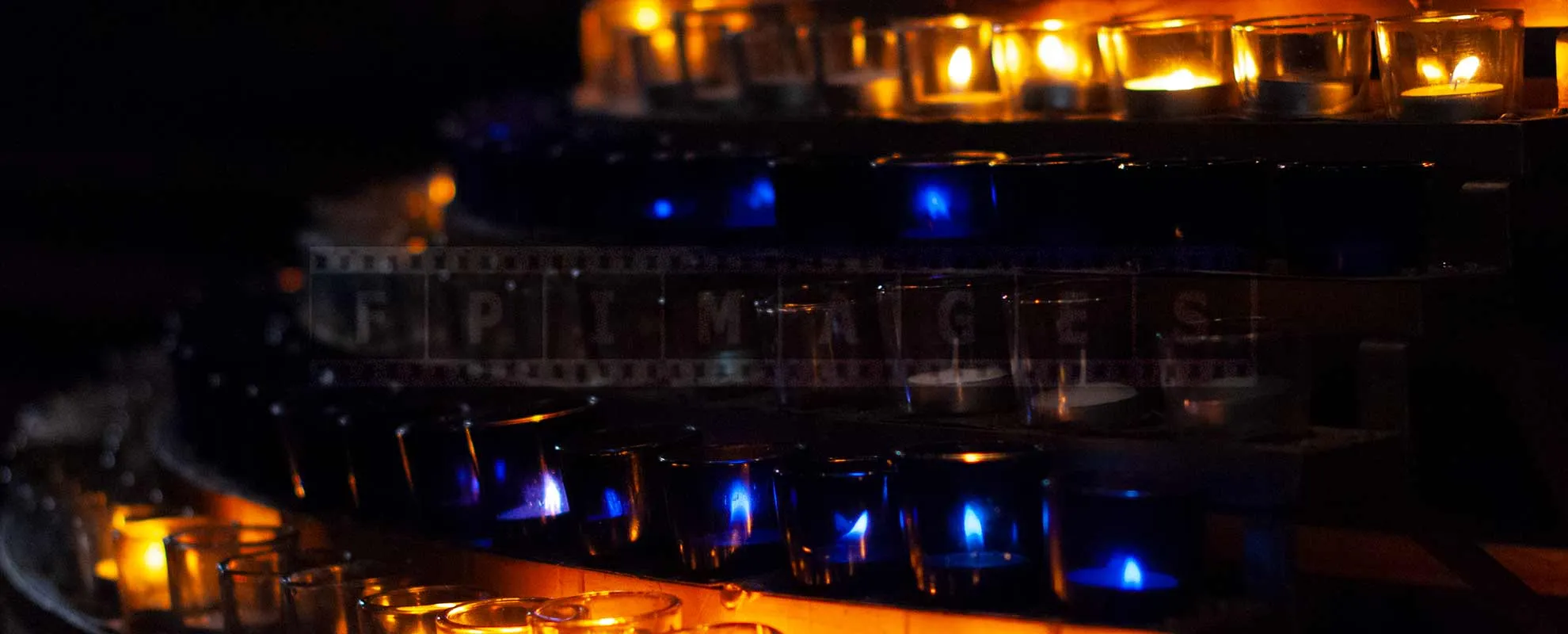 beautiful candles at Montreal Notre Dame