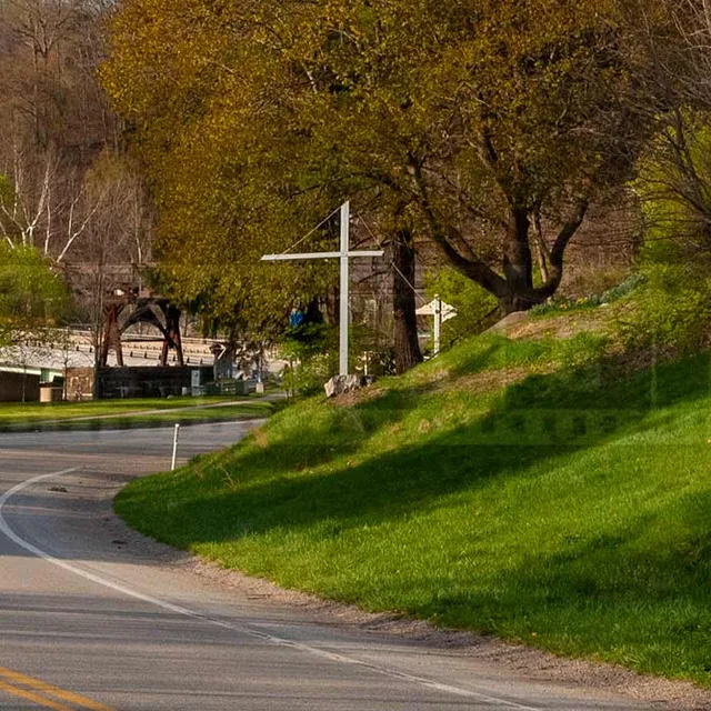 Welcome to Ohiopyle sign at the town entrance
