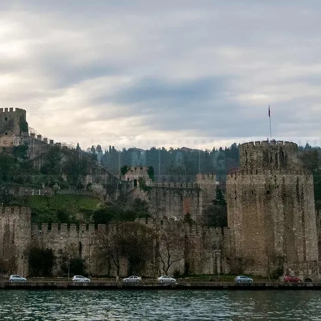 Rumeli Castle on the European side of the Bosphorus in Istanbul, Turkey