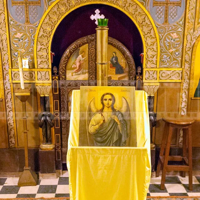altar of small prayer room in the basement