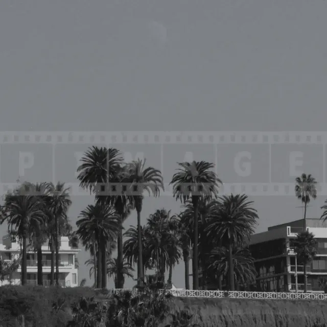 Pacific palisades park as seen from Santa Monica beach
