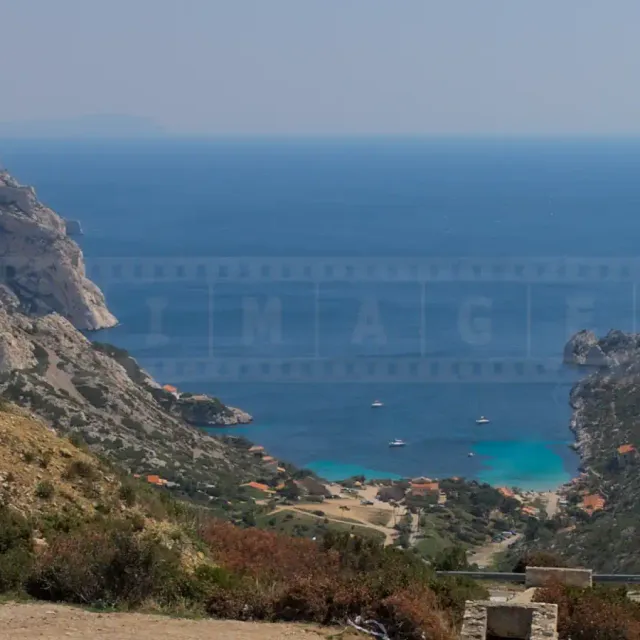 Nice blue sea near Marseille, France